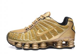 Nike Shox TL 1308 Metallic Gold Black Running Shoes AV3595 700.jpg