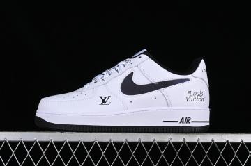 Louis Vuitton x Nike Air Force 1 07 Low White Black LV1898 836