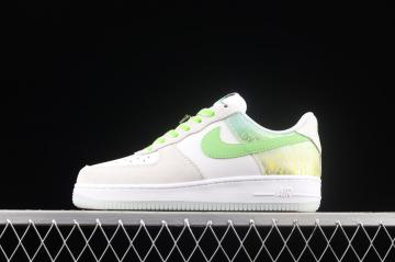Nike Air Force 1 07 Low ESS White Green Metallic Sliver DA8302 555