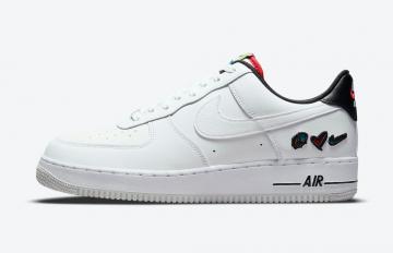 Nike Air Force 1 07 Low LV Rice White Black KV3696 - nike air max