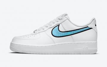 Nike Air Force 1 Low Swoosh White Blue Iridescent DN4925-100