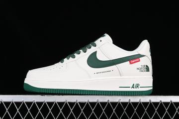 Supreme x The North Face x Nike Air Force 1 07 Low Off White Dark Green SU2305 002