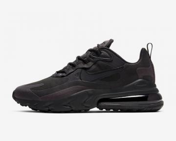 Nike Air Max 270 React Black Oil Grey Running Shoes CI3866 003