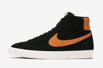 Nike Blazer Mid Vintage Black Orange CJ9693 001