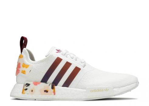 Adidas Her Studio London X Mujer Nmd r1 Floral Print Power Gold Metallic Berry White Cloud FX8110