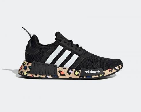 Adidas NMD R1 Leopard Core Black Cloud White Pale Naked GZ8024