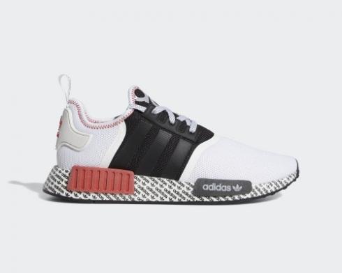 Adidas NMD R1 Print Boost Blanc Noir Rouge Chaussures FV7848