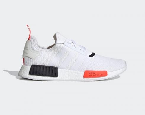 Adidas NMD R1 Serial Pack Cloud White Solar Red Core สีดำ EH0045