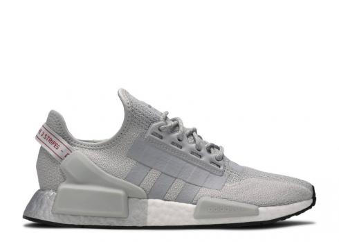 Adidas Nmd r1 V2 Silver Boost Core Two Gris Metálico Negro FW5328