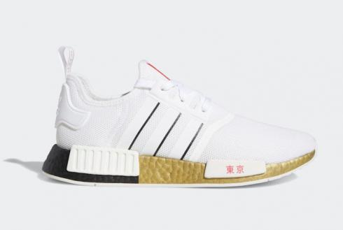 Adidas Originals NMD R1 United By Sneakers Tokyo Cloud Wit Solar Rood FY1159