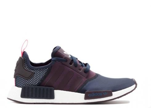 Adidas Womens Nmd r1 Mineral Red Pink Semi Ink Legend Glow S75232
