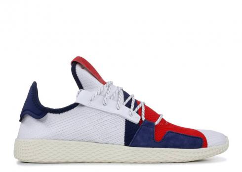 Adidas Pharrell X Billionaire Boys Club Tennis Hu V2 รองเท้าสีขาวสีแดง BB9549