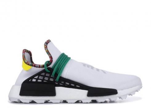 Adidas Pharrell X Nmd Human Race Inspiration Pack Ярко-желтый Ярко-зеленая обувь Белая EE7583