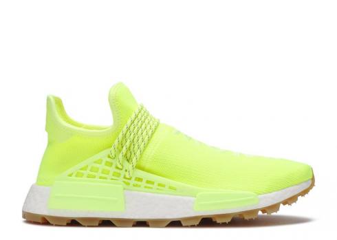 Adidas Pharrell X Nmd Human Race Trail Prd Know Soul Res Hi Gum Yellow Solar EF2335, 신발, 운동화를