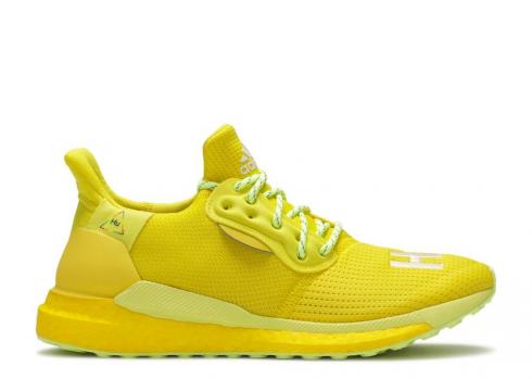 Adidas Pharrell X Solar Hu Glide Bright Yellow White Running EF2379