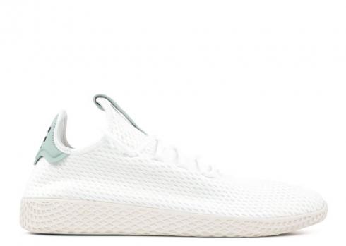 Adidas Pharrell X Tennis Hu Tactile 綠白鞋 BY8716