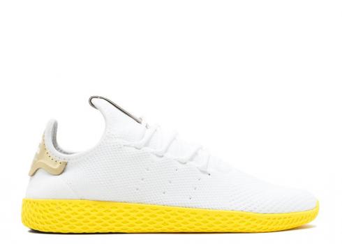 Adidas Pharrell X Tennis Hu Kuning Putih BY2674
