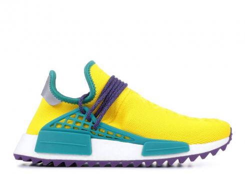 Adidas Pw Human Race Pharrell Friends And Family Viola Teal Giallo AC7189