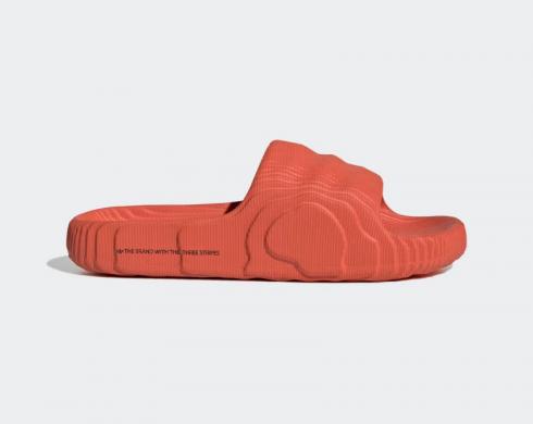 Adidas Adilette 22 Slides Preloved Rouge Core Noir HQ4671