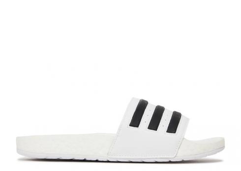 Adidas Adilette Boost Slides Blanc Noir Stripes Core Cloud FY8155