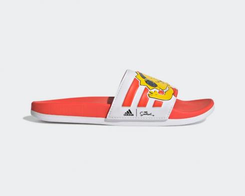 Adidas Adilette Comfort Slide The Simpsons Lisa Wolkenweiß Kernschwarz GV7251