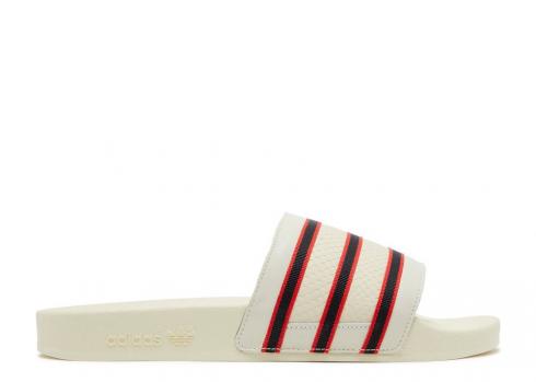Adidas Espn X Adilette Slide 1979 Core Vivid Schwarz Weiß Rot Creme GZ1077