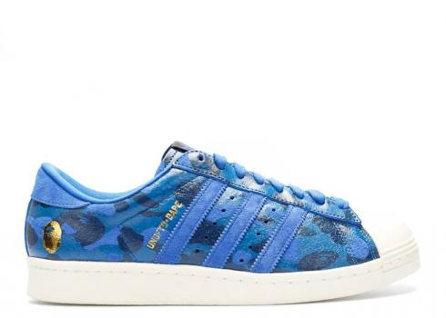 Adidas A Swimming Ape X Undeafeated Superstar 80s Blue Camo S74775