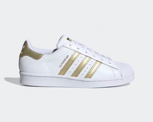 Adidas Originals Superstar Cloud White Gold Metallic FX7483, 신발, 운동화를