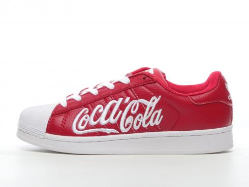 Adidas Originals Superstar Coca Cola Cloud Vit Röd ZA6607
