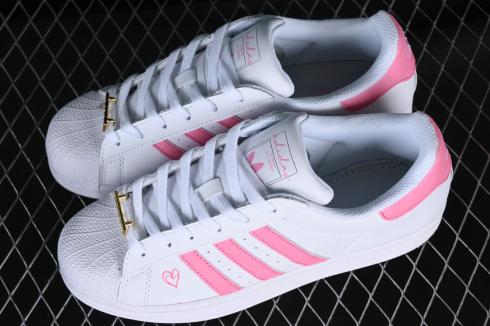 Adidas Originals Superstar Footwear White Bliss Pink Gold Metallic ...