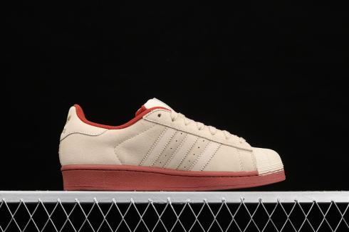 Adidas Originals Superstars Branco Vermelho Metálico Ouro EG4962