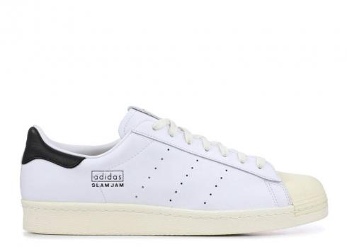 Adidas Slam Jam X Superstar 80'er hvidt fodtøj BB9485