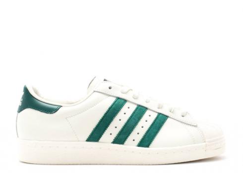Adidas Superstar 80'er Vintage Deluxe Sko Off White Grøn Collegiate B35981