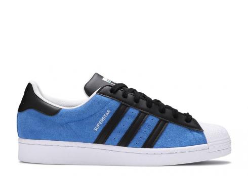 Adidas Superstar Blue Core Zwart Wit Wolk FU9523