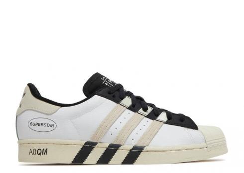 Adidas Superstar Extended Stripes Chalk Core White Black Cloud GX6025