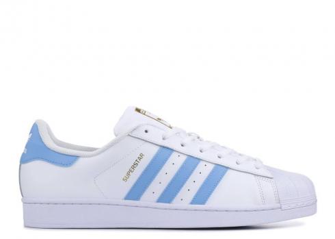 Обувь Adidas Superstar Foundation White Light Blue Gold Metallic BY3716