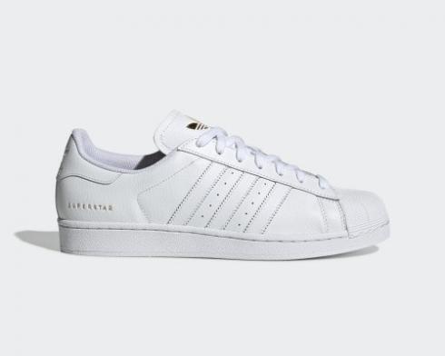 Adidas Superstar Gold Metallic Footwear White Shoes FU9196