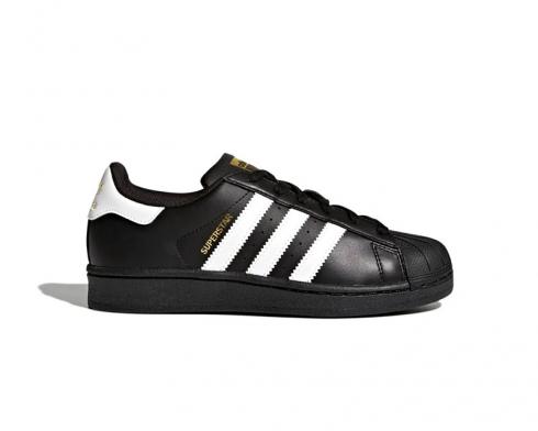 Adidas Superstar J Core Black Footwear Białe B23642