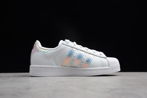 Adidas Superstar J Hologram Footwear Blanc Multi-Color CG3596