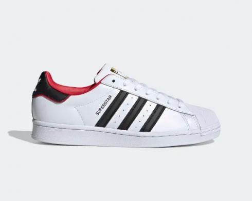 Adidas Superstar Walentynki Biały Czarny Czerwony FW6384