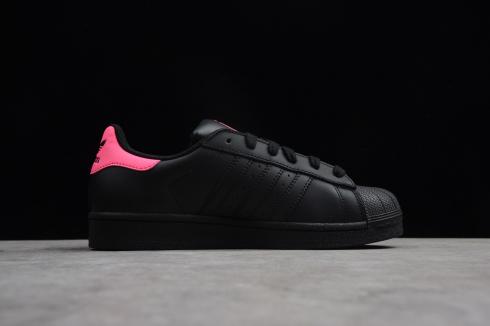 Sepatu Adidas Superstar Core Black Pink Wanita Asli AF5666