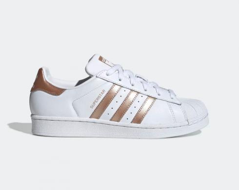 Adidas Damen Superstar Copper Metal Footwear Weiß Kern Schwarz EE7399