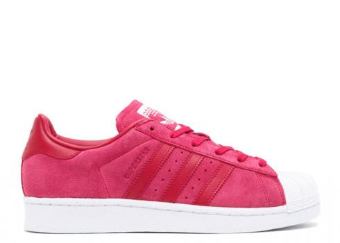 아디다스 여성 슈퍼스타 핑크 유니버시티 화이트 신발 S76156, 신발, 운동화를