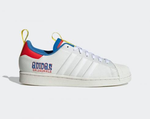 Tony's Chocolonely x Adidas Superstar White Tint Off White Vivid Red GX4712 。