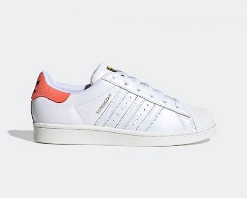 Giày Adidas Originals Superstar White Rose Red FW8354