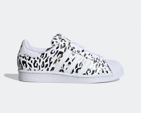 Adidas Superstar Cheetah Print Wanita Cloud White Core Black FV3451