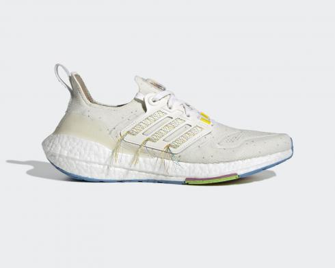 Adidas Originals Ultraboost 22 Bulut Beyaz Açık Sarı HQ3731,ayakkabı,spor ayakkabı