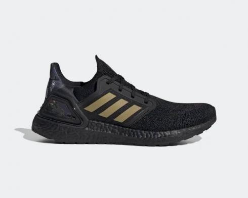 Adidas UltraBoost 20 구정 골드 코어 블랙 FW4322, 신발, 운동화를