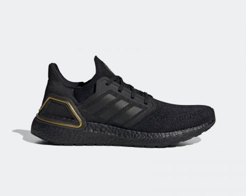 Adidas UltraBoost 20 Core Black Metallic Gold รองเท้าวิ่ง EG0754