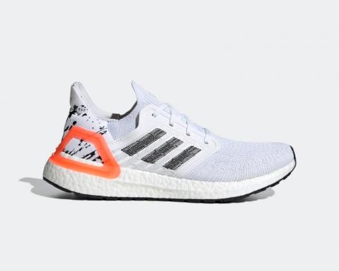 Sepatu Adidas UltraBoost 20 Solar Orange White Core Black EG0699